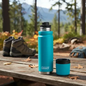 TERMO COLEMAN ACERO INOX MATERO 700ML 360 CARIBBEAN SEA